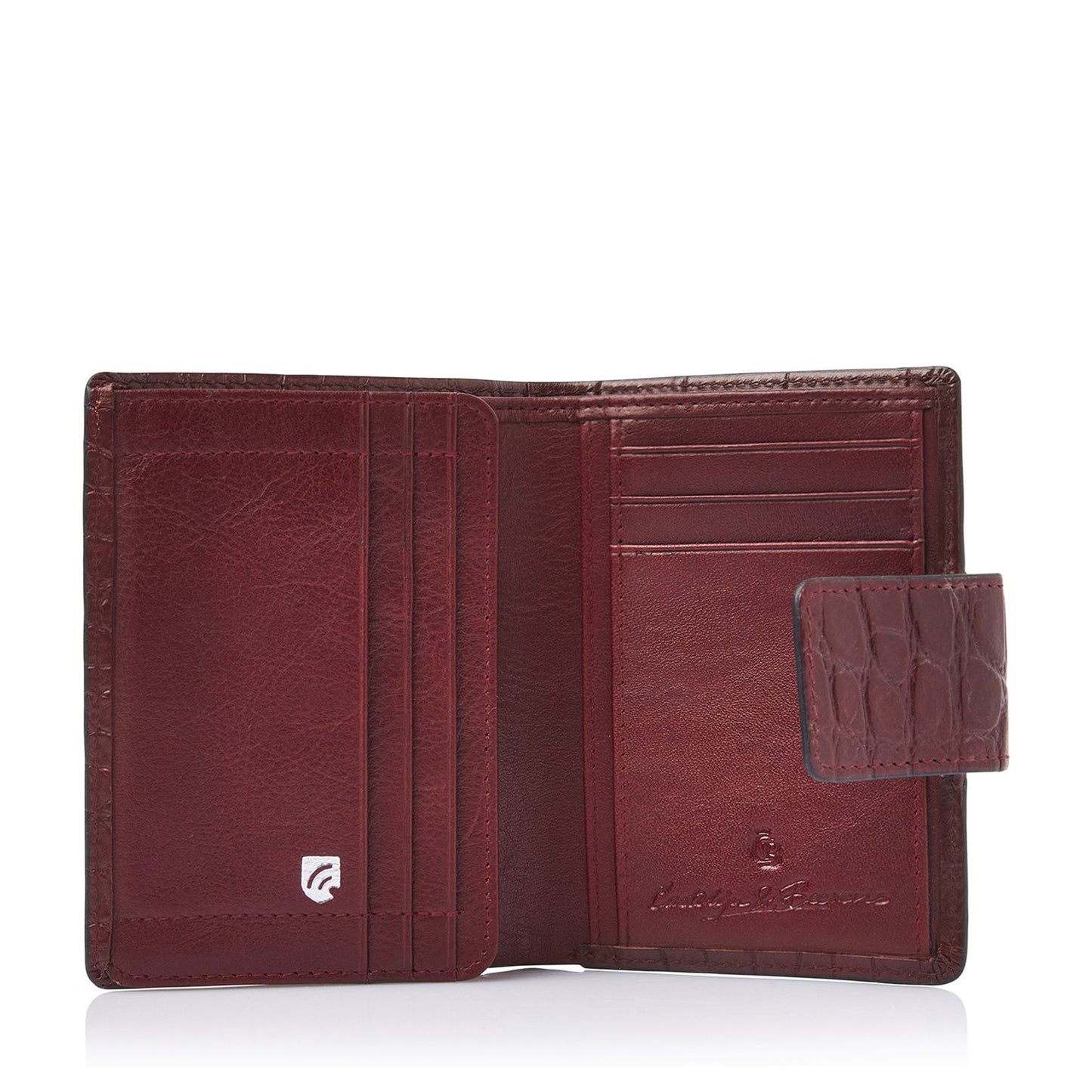 Castelijn & Beerens Croco Damesportemonnee - voor 6 pasjes - met RFID bescherming - rood