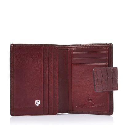 Castelijn & Beerens Croco Damesportemonnee - voor 6 pasjes - met RFID bescherming - rood
