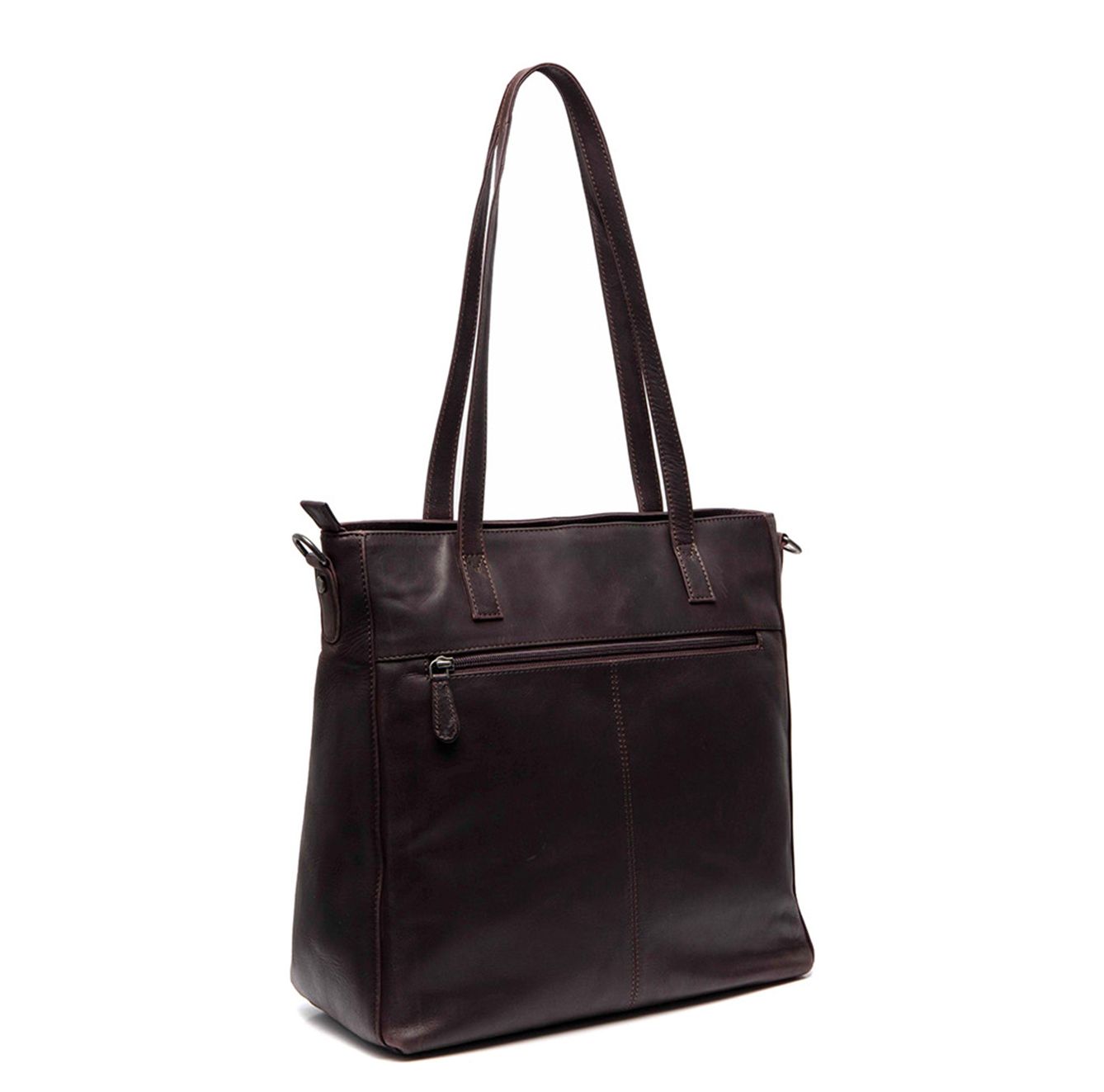 The Chesterfield Brand Mosel Shopper - met 14" laptopvak - met afneembare schouderriem - bruin