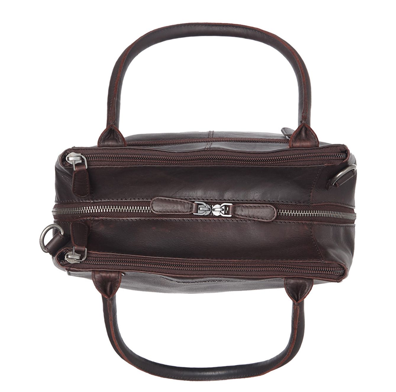 The Chesterfield Brand Solvin Schoudertas - met afneembare schouderriem - bruin