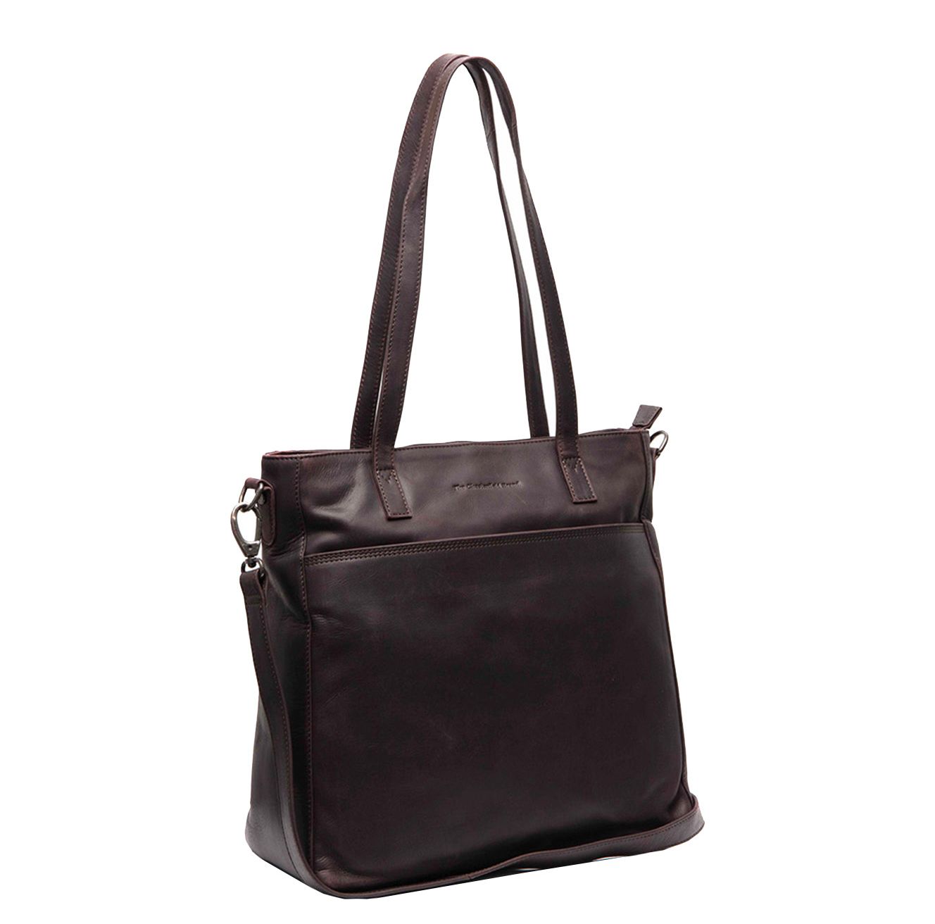 The Chesterfield Brand Mosel Shopper - met 14" laptopvak - met afneembare schouderriem - bruin