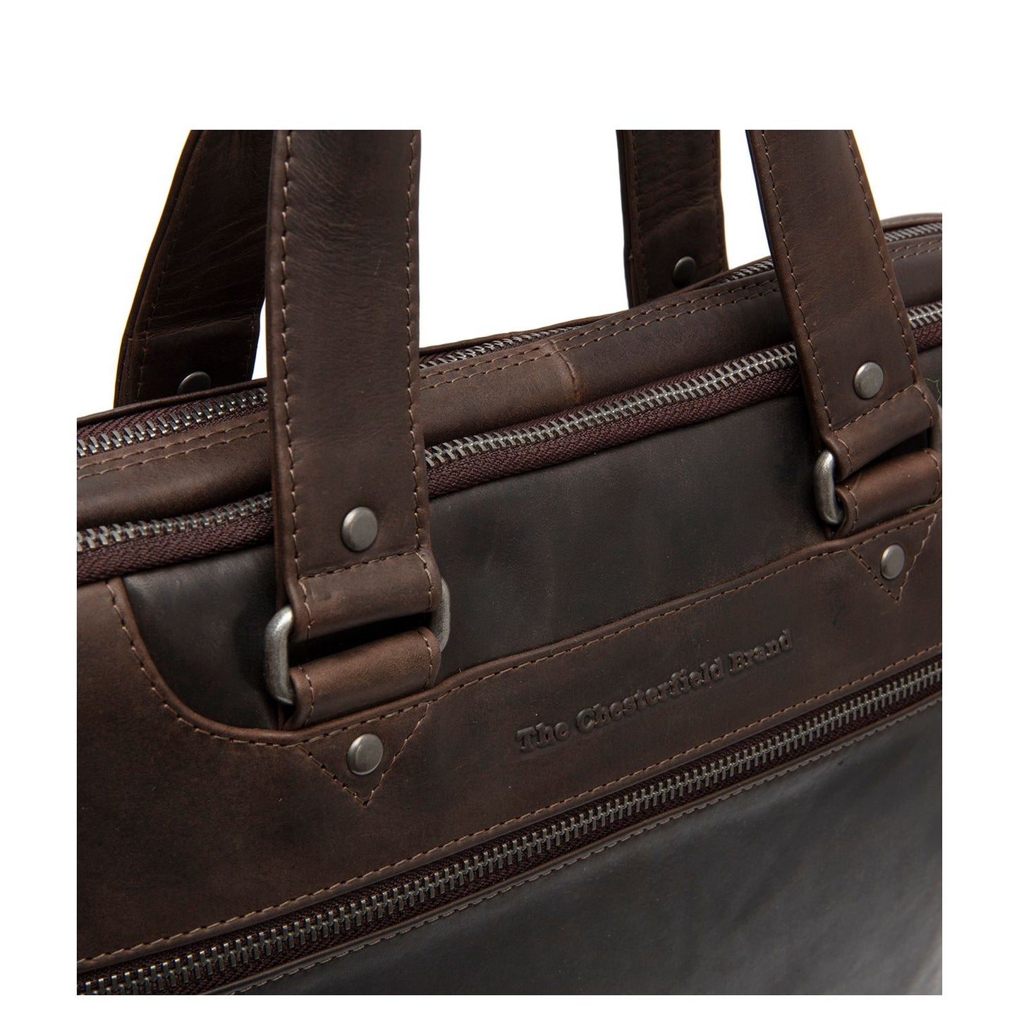The Chesterfield Brand Montara Laptop Schoudertas - 15" laptopvak - bruin