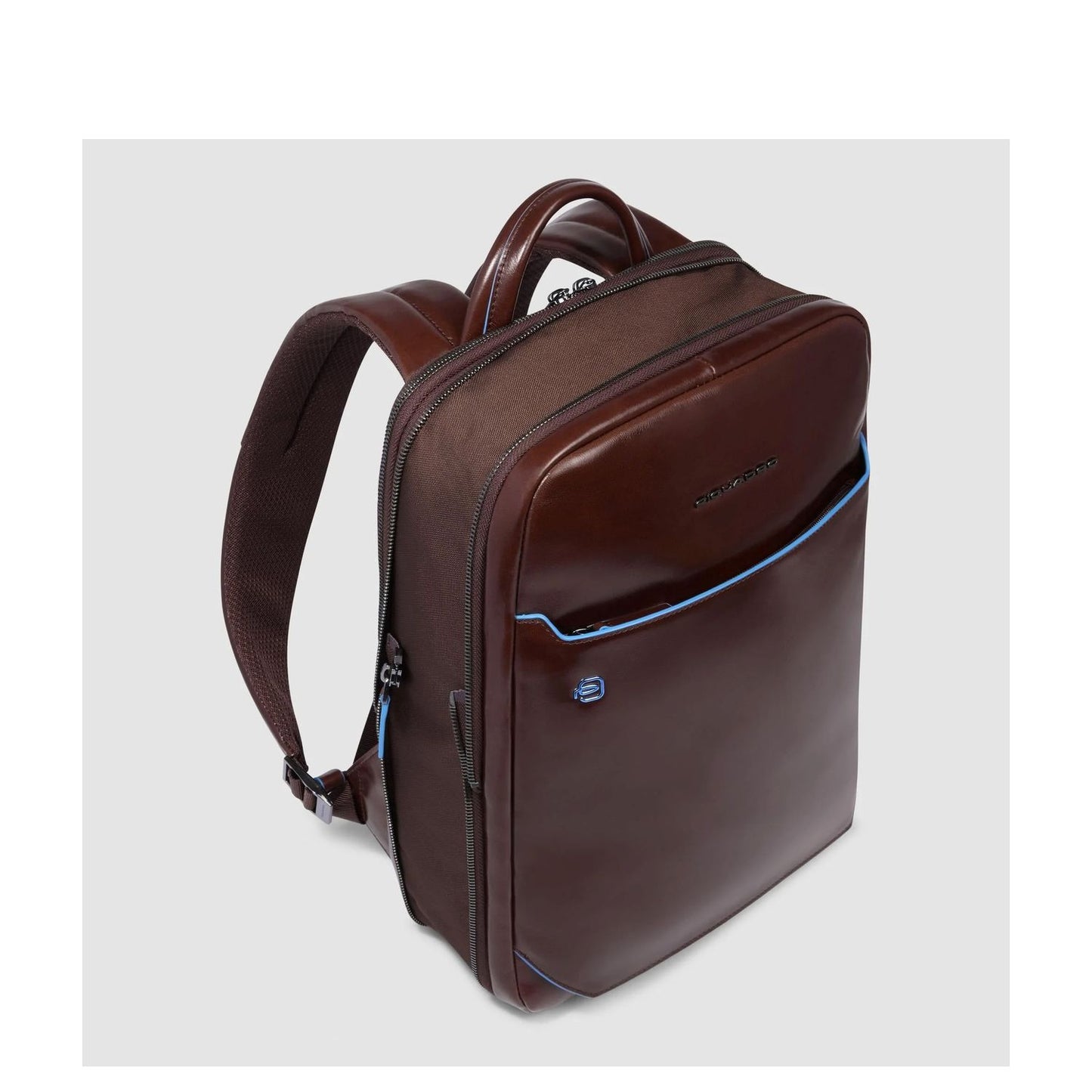 Piquadro Blue Square Laptop Backpack 14"  brown