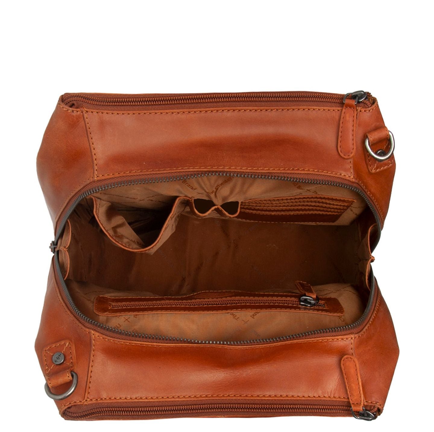The Chesterfield Brand Solvin Schoudertas - met afneembare schouderriem - cognac