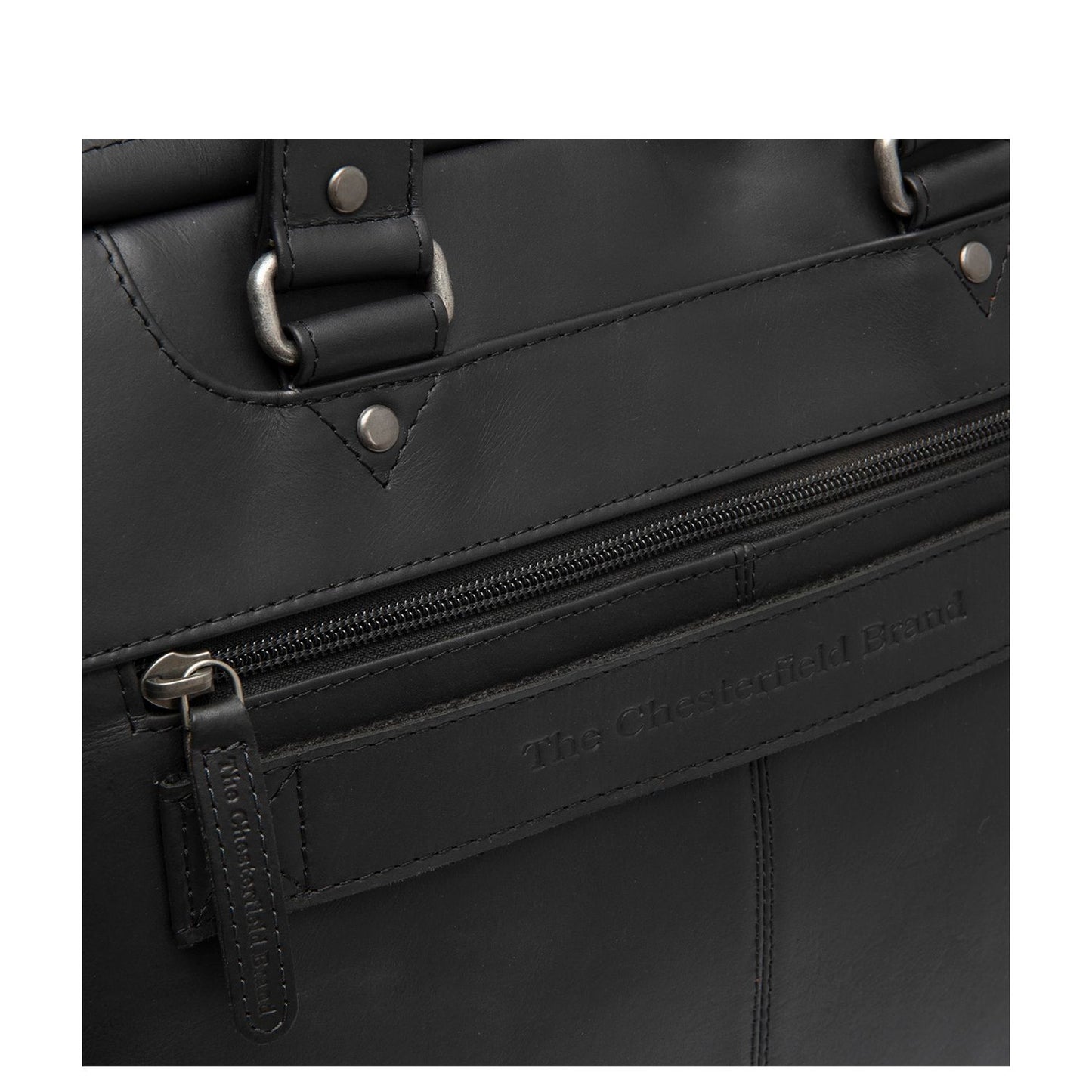 The Chesterfield Brand Montara Laptop Schoudertas - 15" laptopvak - zwart