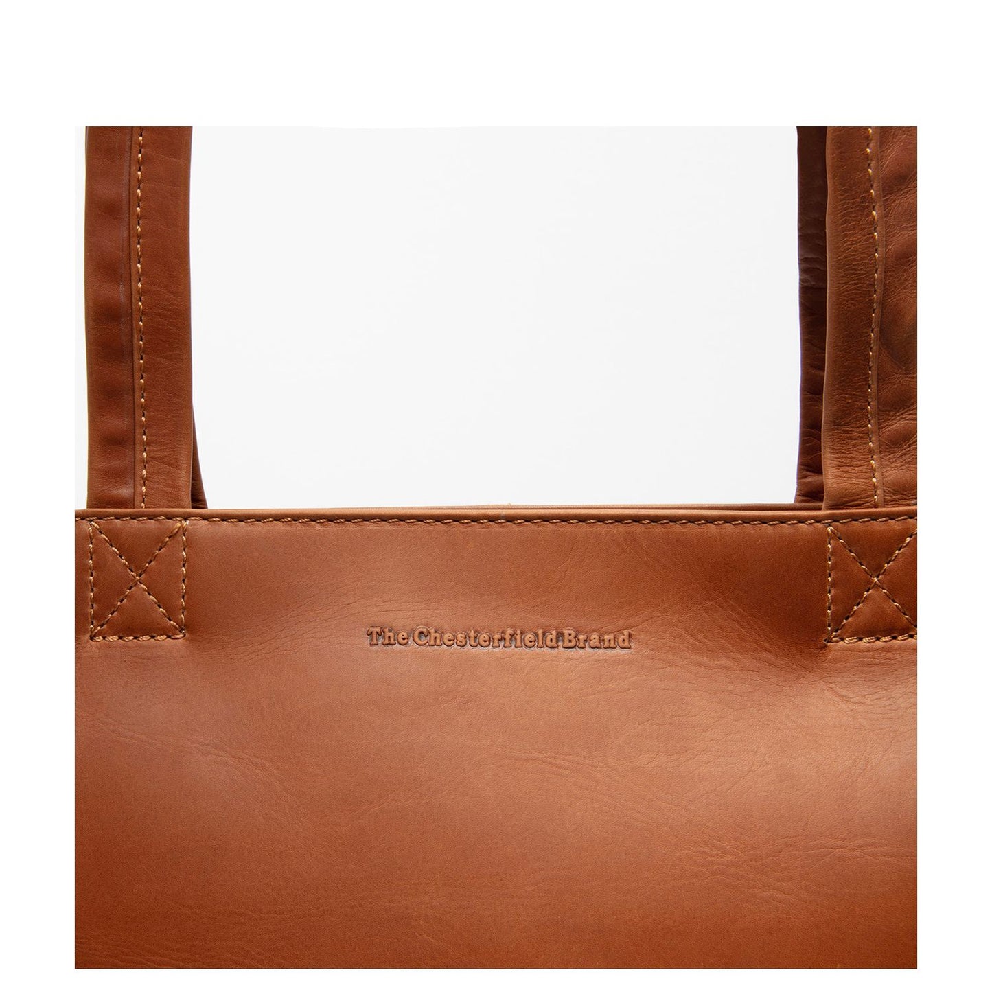 The Chesterfield Brand Alveron Shopper - met 14" laptopvak - cognac