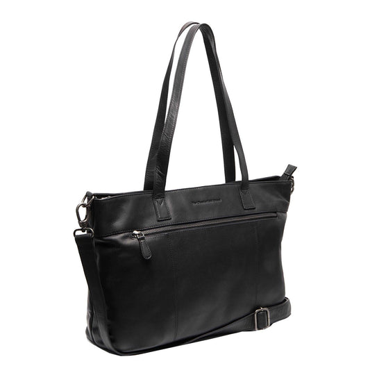 The Chesterfield Brand Osira Shopper - met 15" laptopvak - met afneembare schouderriem - zwart