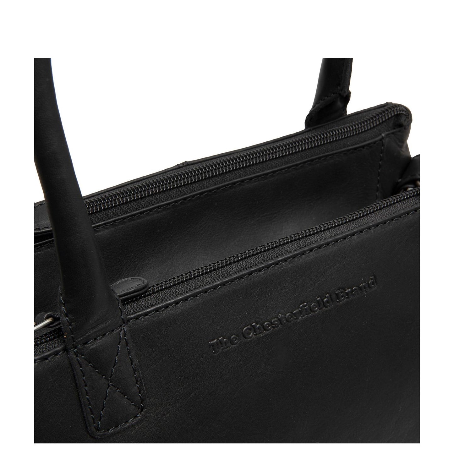 The Chesterfield Brand Solvin Schoudertas - met afneembare schouderriem - zwart