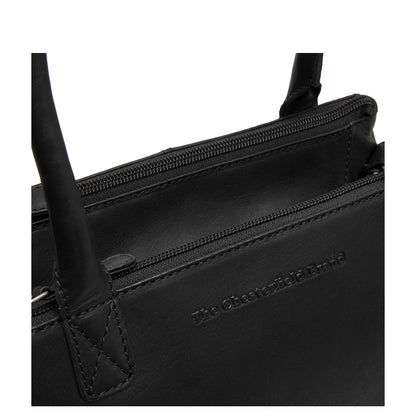The Chesterfield Brand Solvin Schoudertas - met afneembare schouderriem - zwart