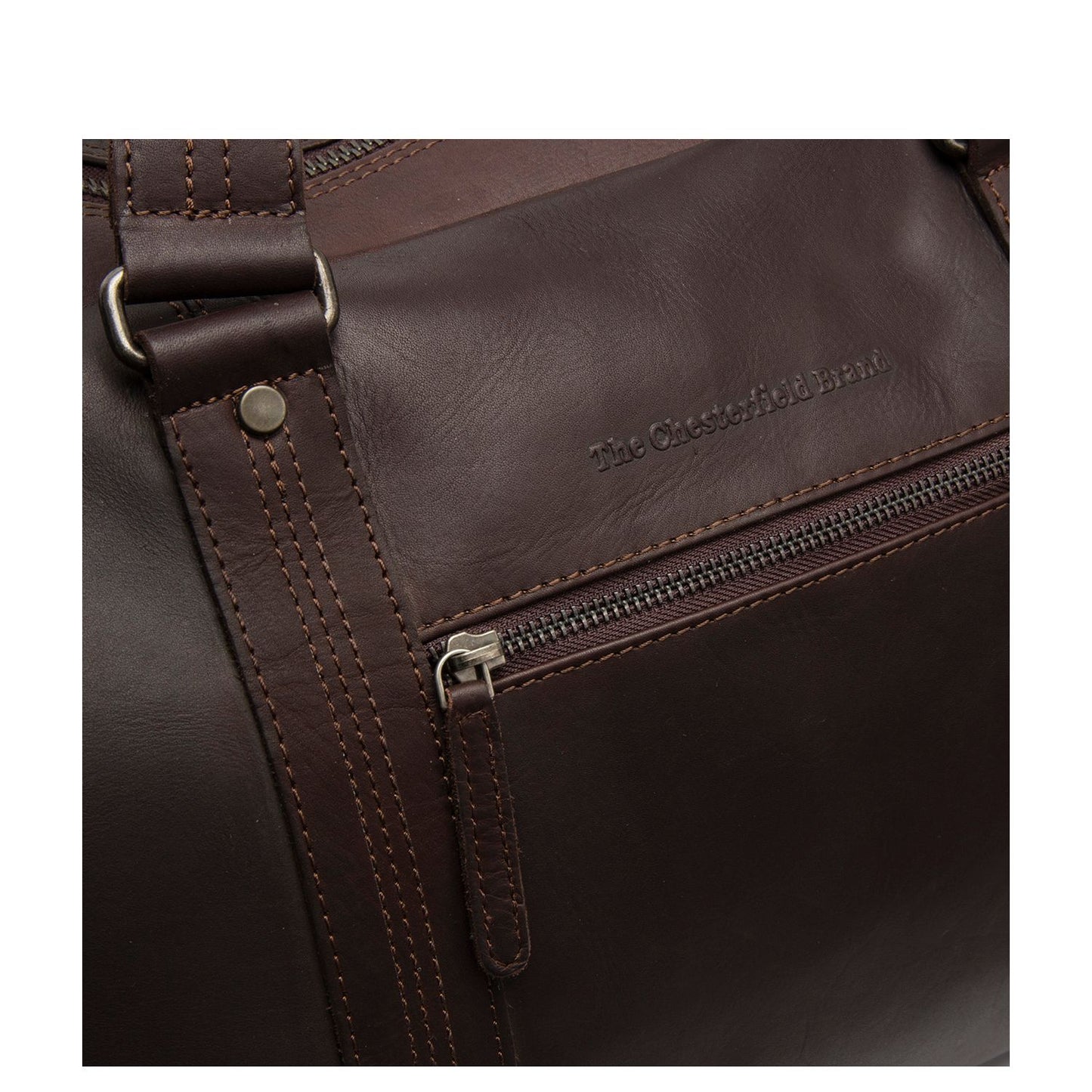The Chesterfield Brand Rivaro Weekendtas - 40 liter - met afneembare schouderriem - 28x53x27 cm - bruin