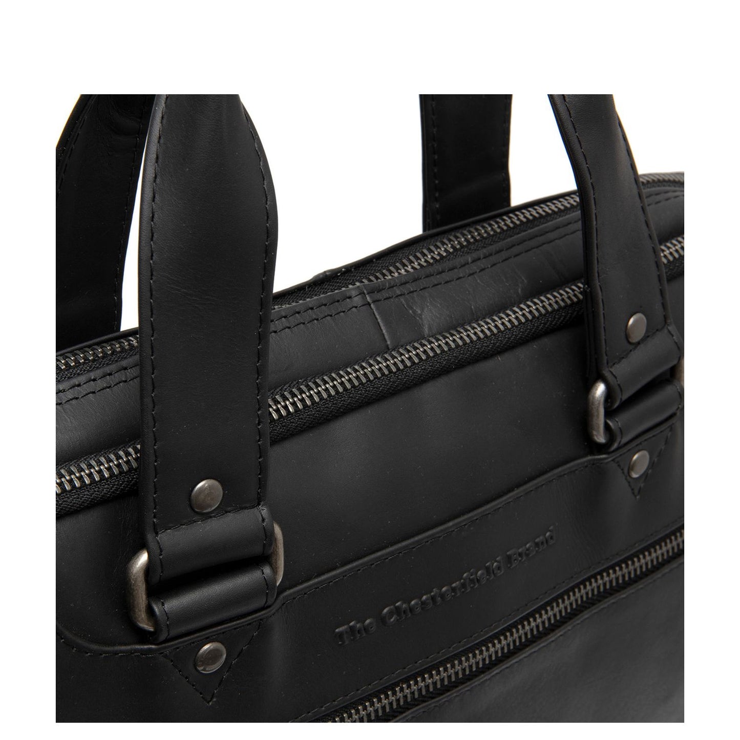 The Chesterfield Brand Montara Laptop Schoudertas - 15" laptopvak - zwart