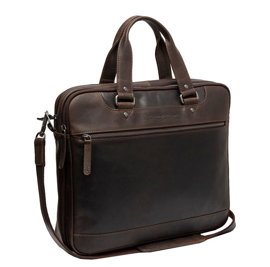 The Chesterfield Brand Montara Laptop Schoudertas - 15" laptopvak - bruin