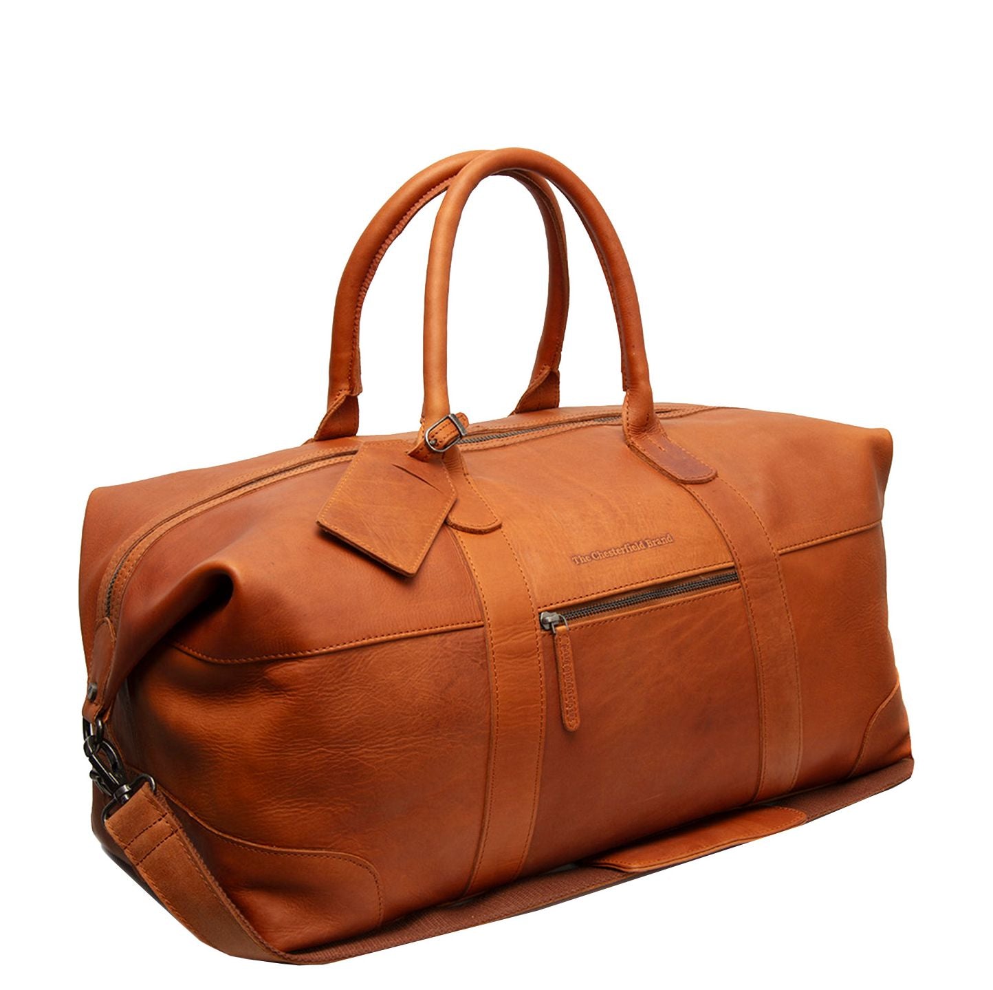 The Chesterfield Brand Portsmouth 2 Weekendtas - 37 liter - met afneembare schouderriem - 28x56x26 cm - cognac