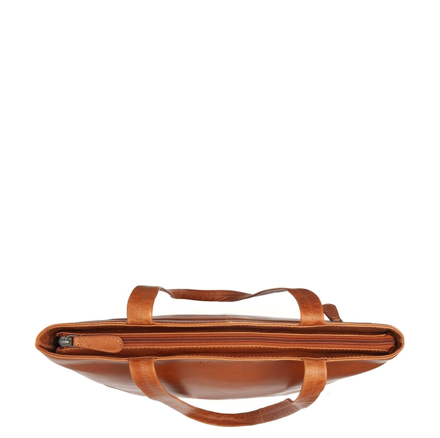 The Chesterfield Brand Alveron Shopper - met 14" laptopvak - cognac