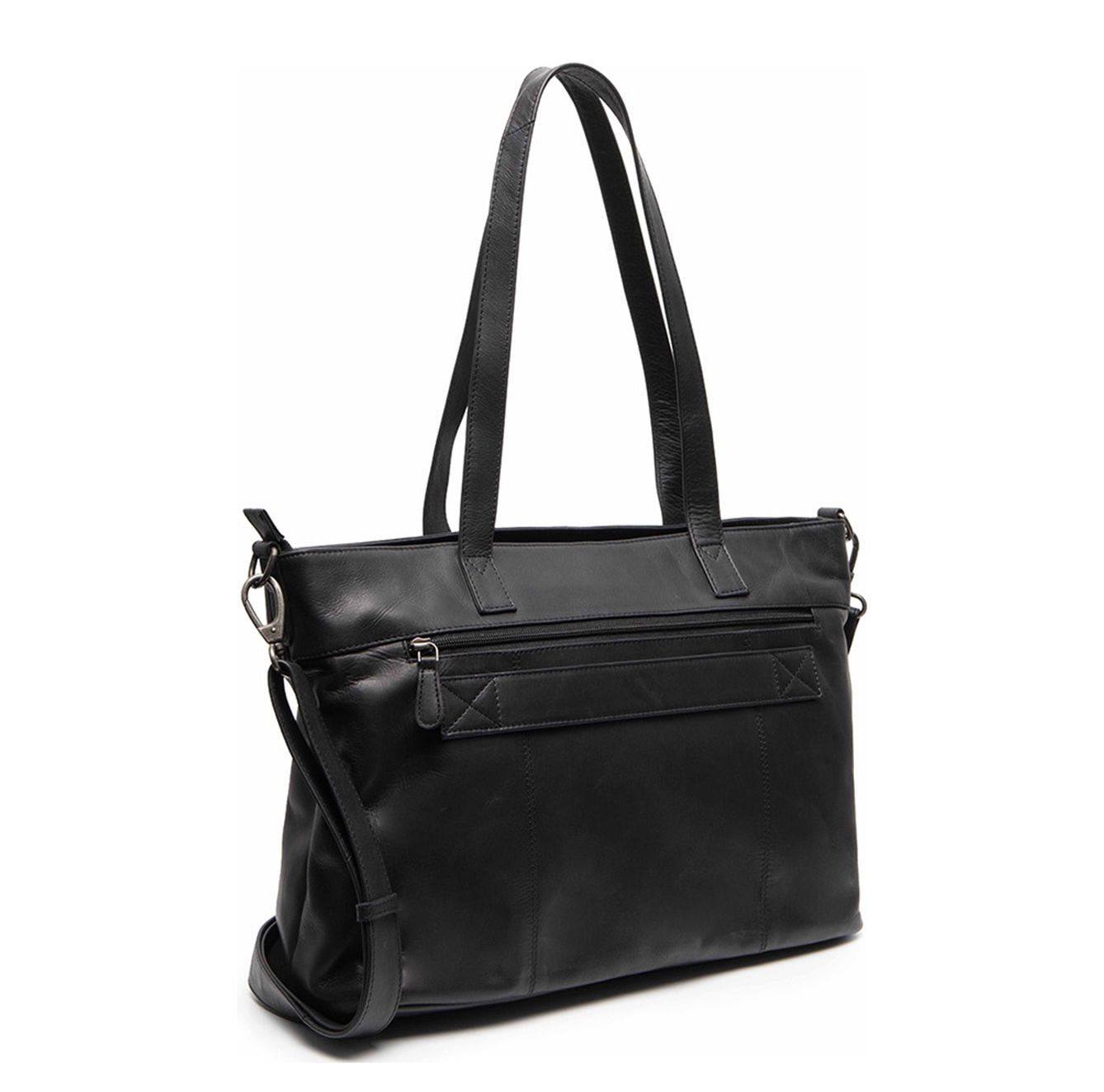 The Chesterfield Brand Osira Shopper - met 15" laptopvak - met afneembare schouderriem - zwart