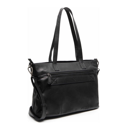 The Chesterfield Brand Osira Shopper - met 15" laptopvak - met afneembare schouderriem - zwart