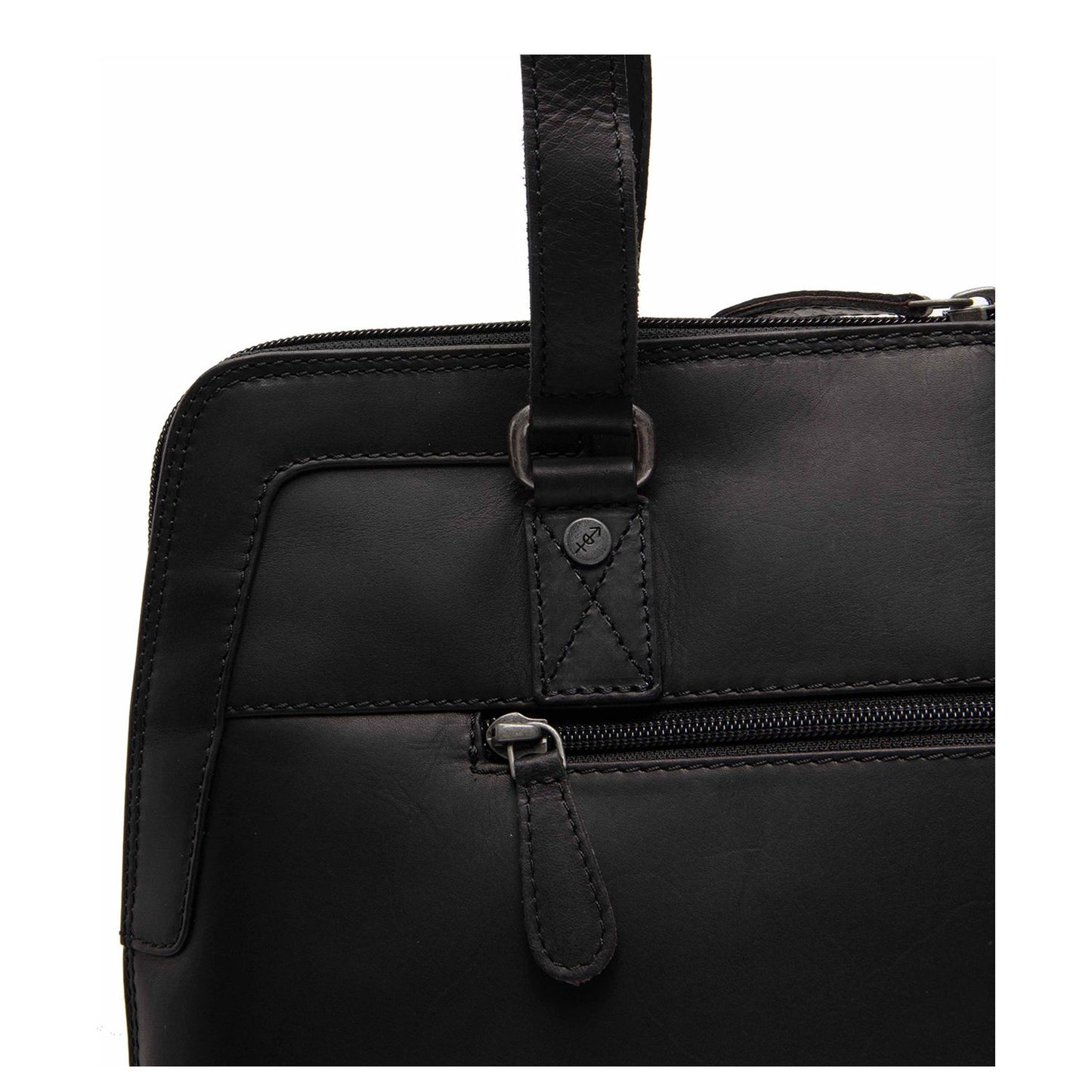 The Chesterfield Brand Elvar Schoudertas - met afneembare schouderriem - zwart