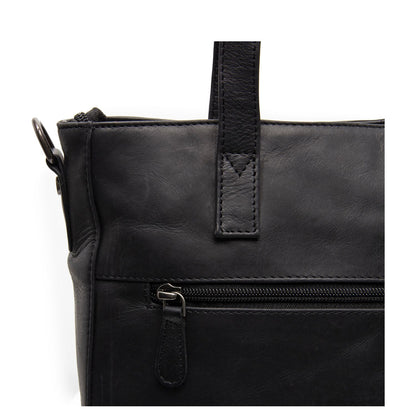 The Chesterfield Brand Mosel Shopper - met 14" laptopvak - met afneembare schouderriem - zwart