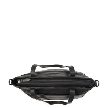 The Chesterfield Brand Mosel Shopper - met 14" laptopvak - met afneembare schouderriem - zwart
