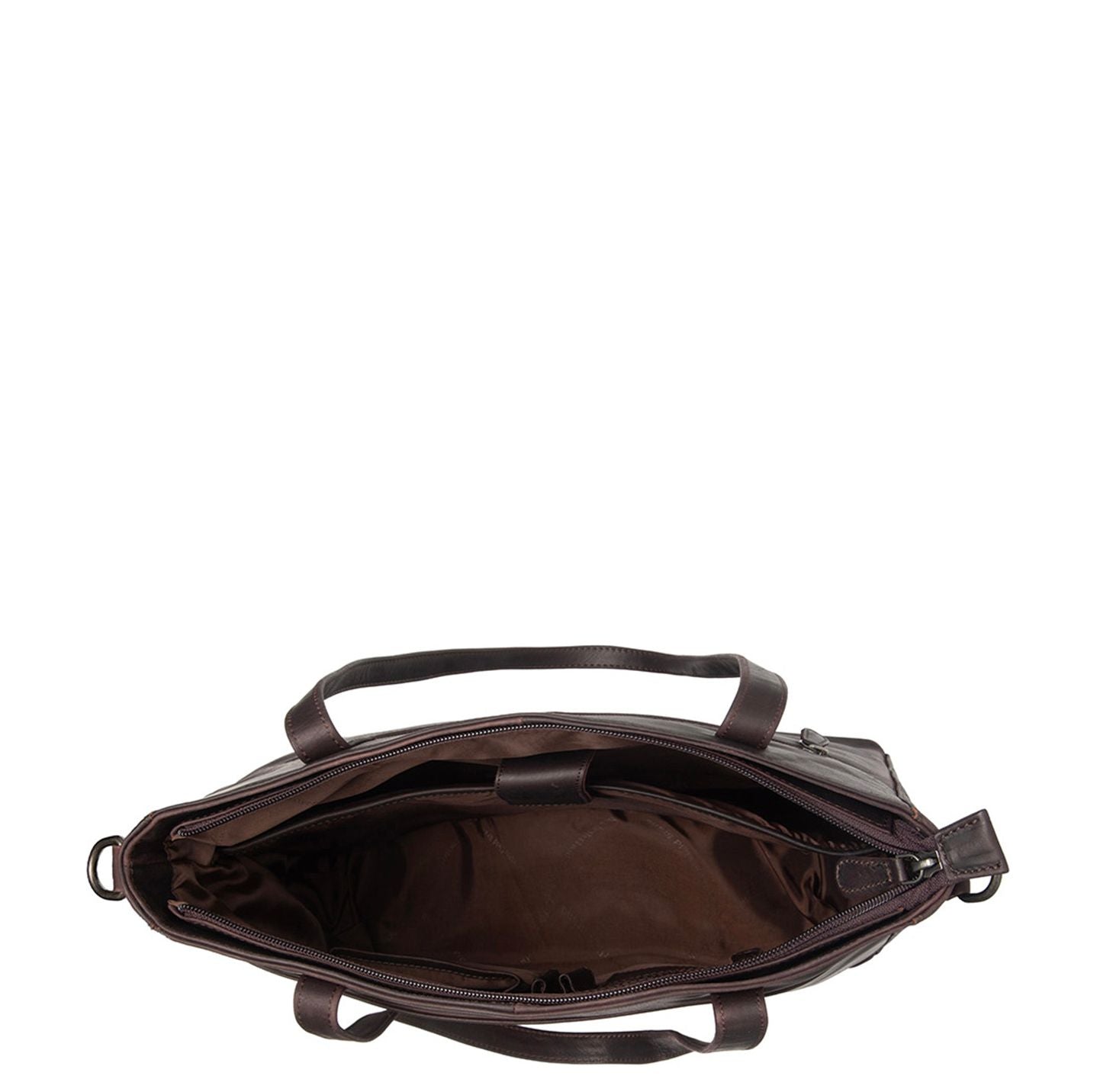 The Chesterfield Brand Mosel Shopper - met 14" laptopvak - met afneembare schouderriem - bruin