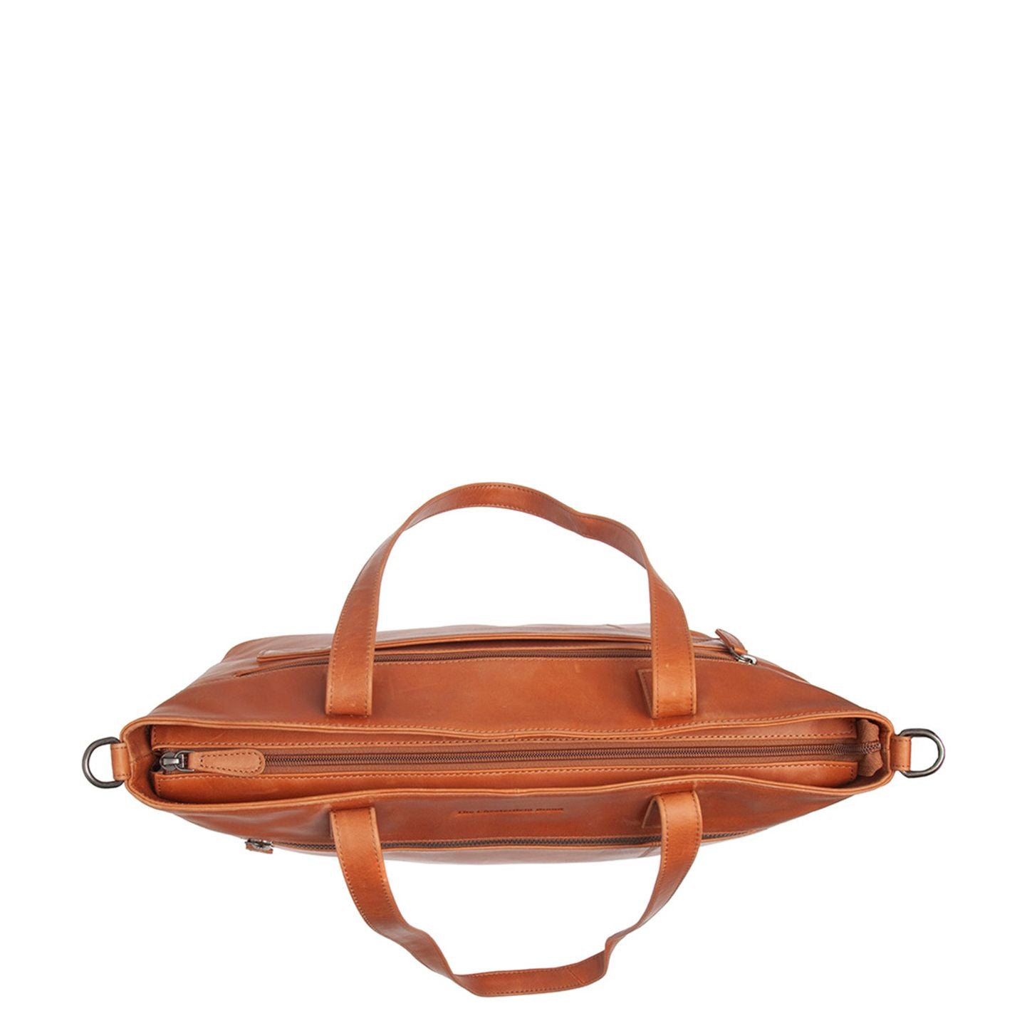 The Chesterfield Brand Osira Shopper - met 15" laptopvak - met afneembare schouderriem - cognac
