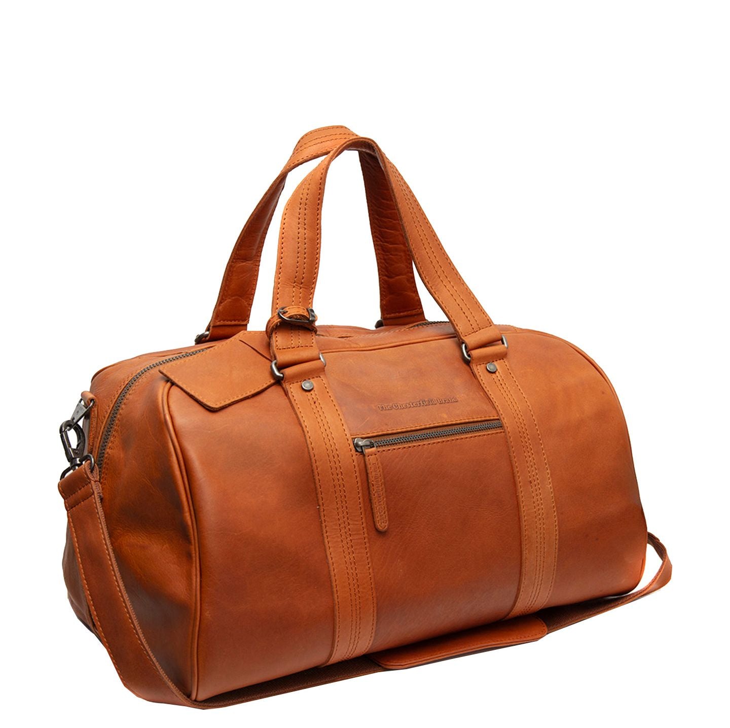 The Chesterfield Brand Volenza Weekendtas - 35 liter - met afneembare schouderriem - 28x46x27 cm - cognac