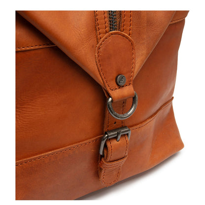 The Chesterfield Brand Portsmouth 2 Weekendtas - 37 liter - met afneembare schouderriem - 28x56x26 cm - cognac