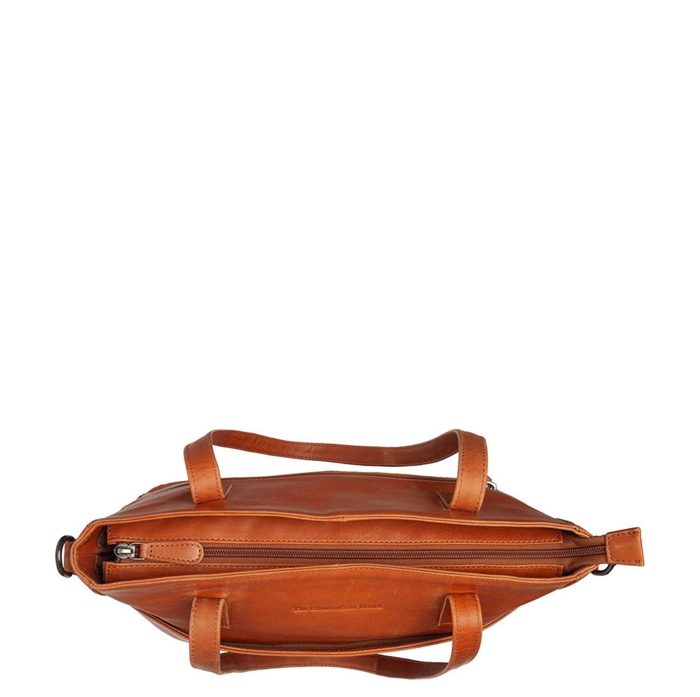 The Chesterfield Brand Mosel Shopper - met 14" laptopvak - met afneembare schouderriem - cognac