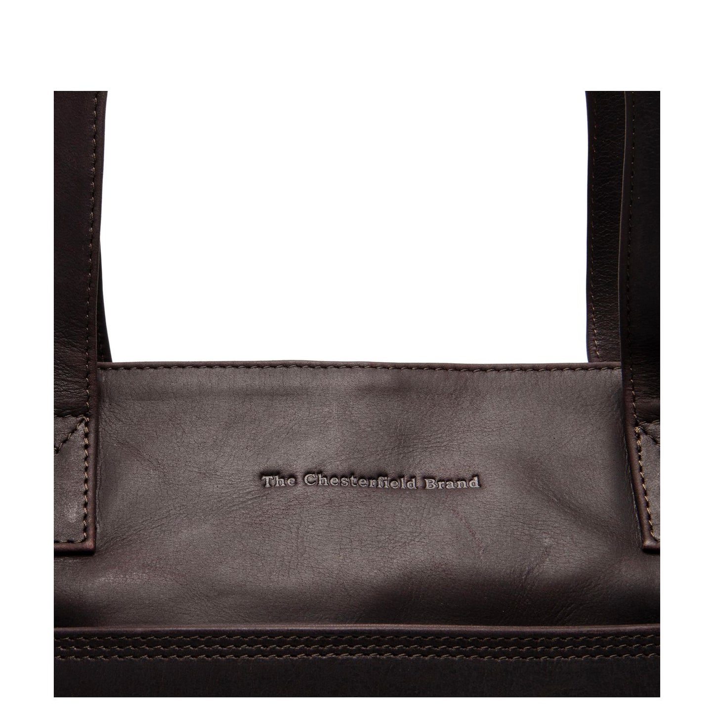 The Chesterfield Brand Mosel Shopper - met 14" laptopvak - met afneembare schouderriem - bruin