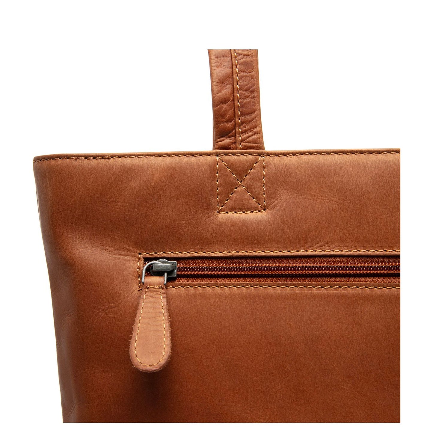 The Chesterfield Brand Alveron Shopper - met 14" laptopvak - cognac