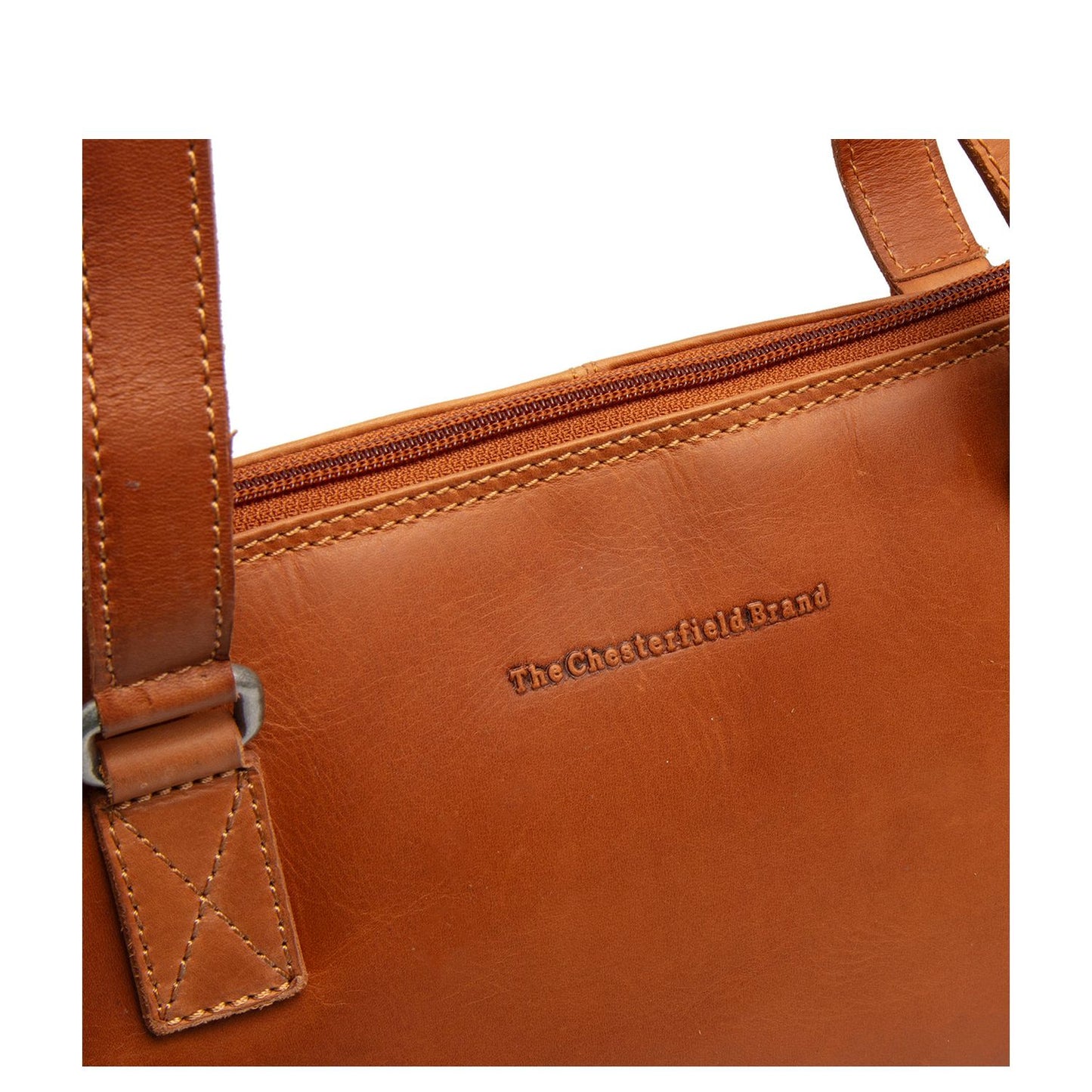 The Chesterfield Brand Elvar Schoudertas - met afneembare schouderriem - cognac