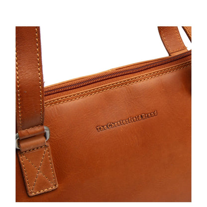 The Chesterfield Brand Elvar Schoudertas - met afneembare schouderriem - cognac