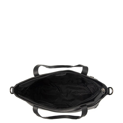 The Chesterfield Brand Mosel Shopper - met 14" laptopvak - met afneembare schouderriem - zwart