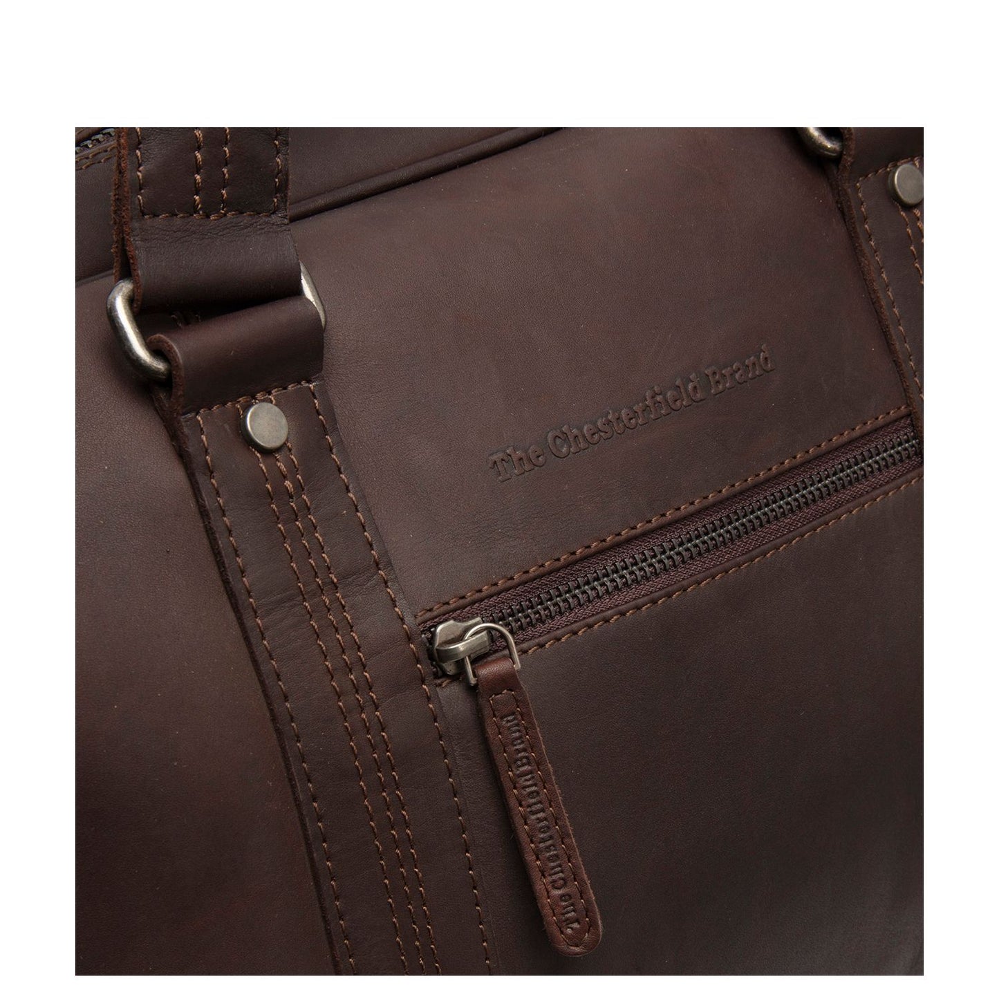 The Chesterfield Brand Volenza Weekendtas - 35 liter - met afneembare schouderriem - 28x46x27 cm - bruin