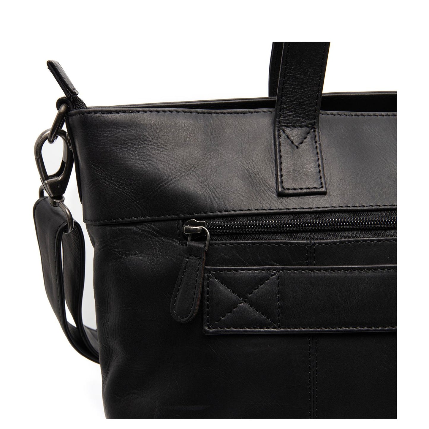 The Chesterfield Brand Osira Shopper - met 15" laptopvak - met afneembare schouderriem - zwart