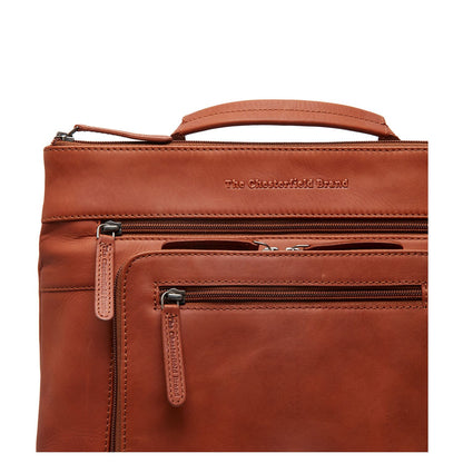 The Chesterfield Brand Caldero Laptoprugzak - 14" laptopvak - cognac