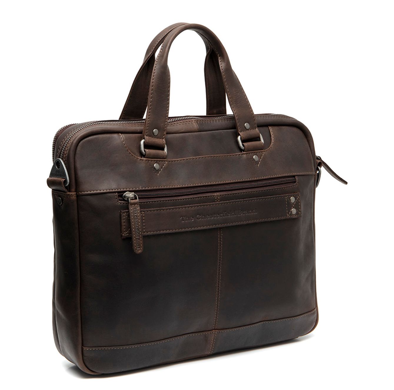 The Chesterfield Brand Montara Laptop Schoudertas - 15" laptopvak - bruin