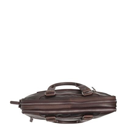 The Chesterfield Brand Montara Laptop Schoudertas - 15" laptopvak - bruin