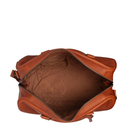 The Chesterfield Brand Rivaro Weekendtas - 40 liter - met afneembare schouderriem - 28x53x27 cm - cognac