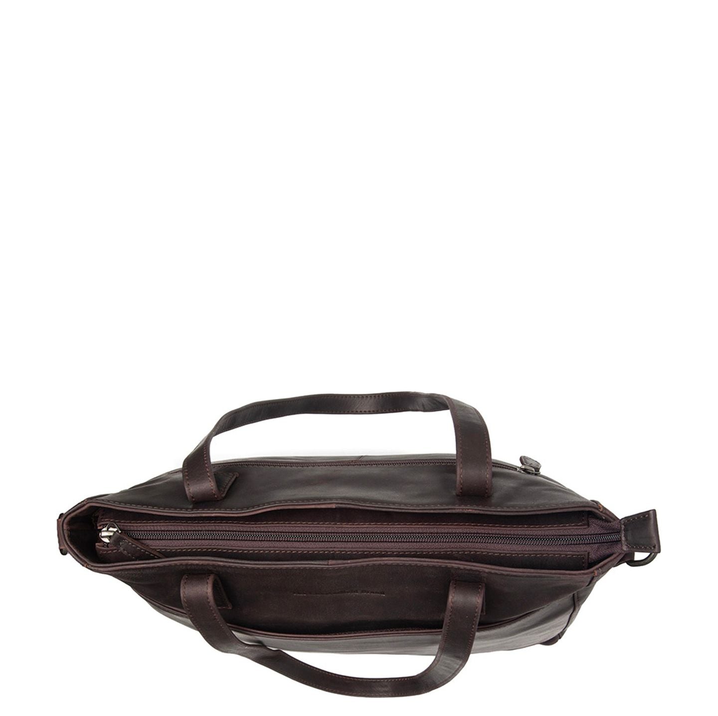 The Chesterfield Brand Mosel Shopper - met 14" laptopvak - met afneembare schouderriem - bruin