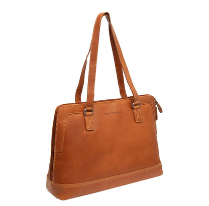 The Chesterfield Brand Elvar Schoudertas - met afneembare schouderriem - cognac