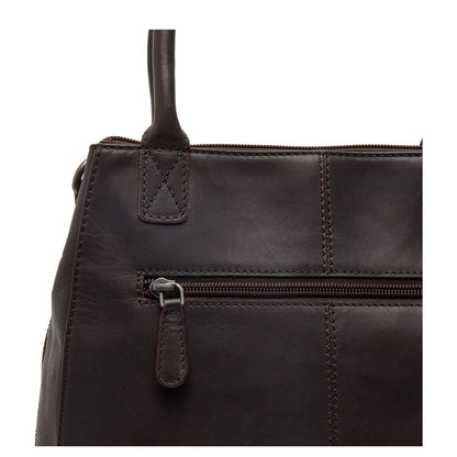 The Chesterfield Brand Solvin Schoudertas - met afneembare schouderriem - bruin