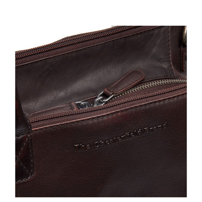 The Chesterfield Brand Solvin Schoudertas - met afneembare schouderriem - bruin