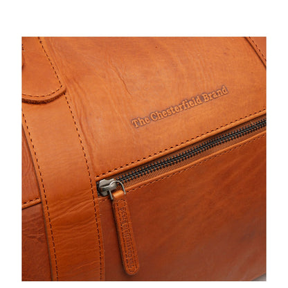 The Chesterfield Brand Portsmouth 2 Weekendtas - 37 liter - met afneembare schouderriem - 28x56x26 cm - cognac