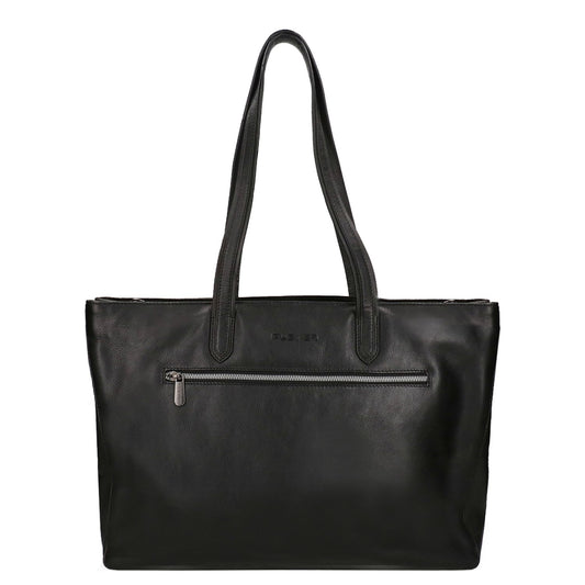 Plevier Power Livingstone Dames Laptop Schoudertas - 17" laptopvak - zwart