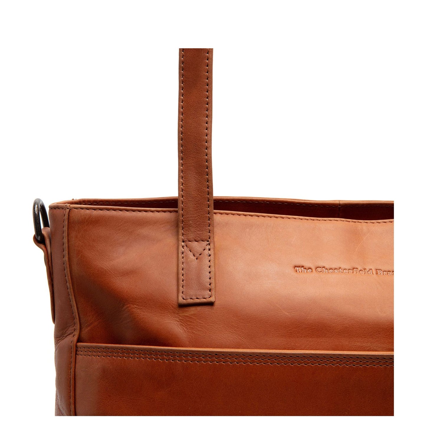 The Chesterfield Brand Mosel Shopper - met 14" laptopvak - met afneembare schouderriem - cognac