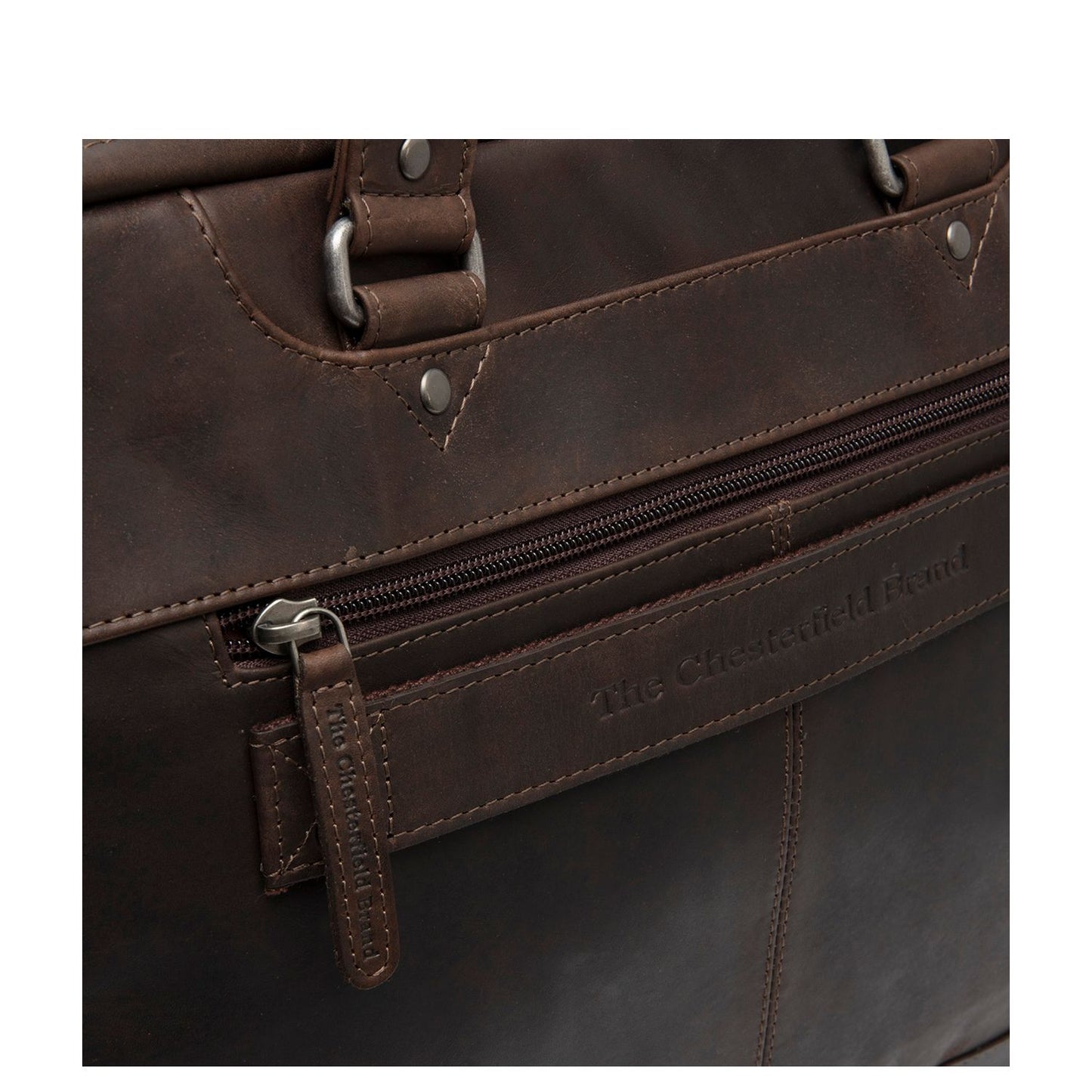 The Chesterfield Brand Montara Laptop Schoudertas - 15" laptopvak - bruin