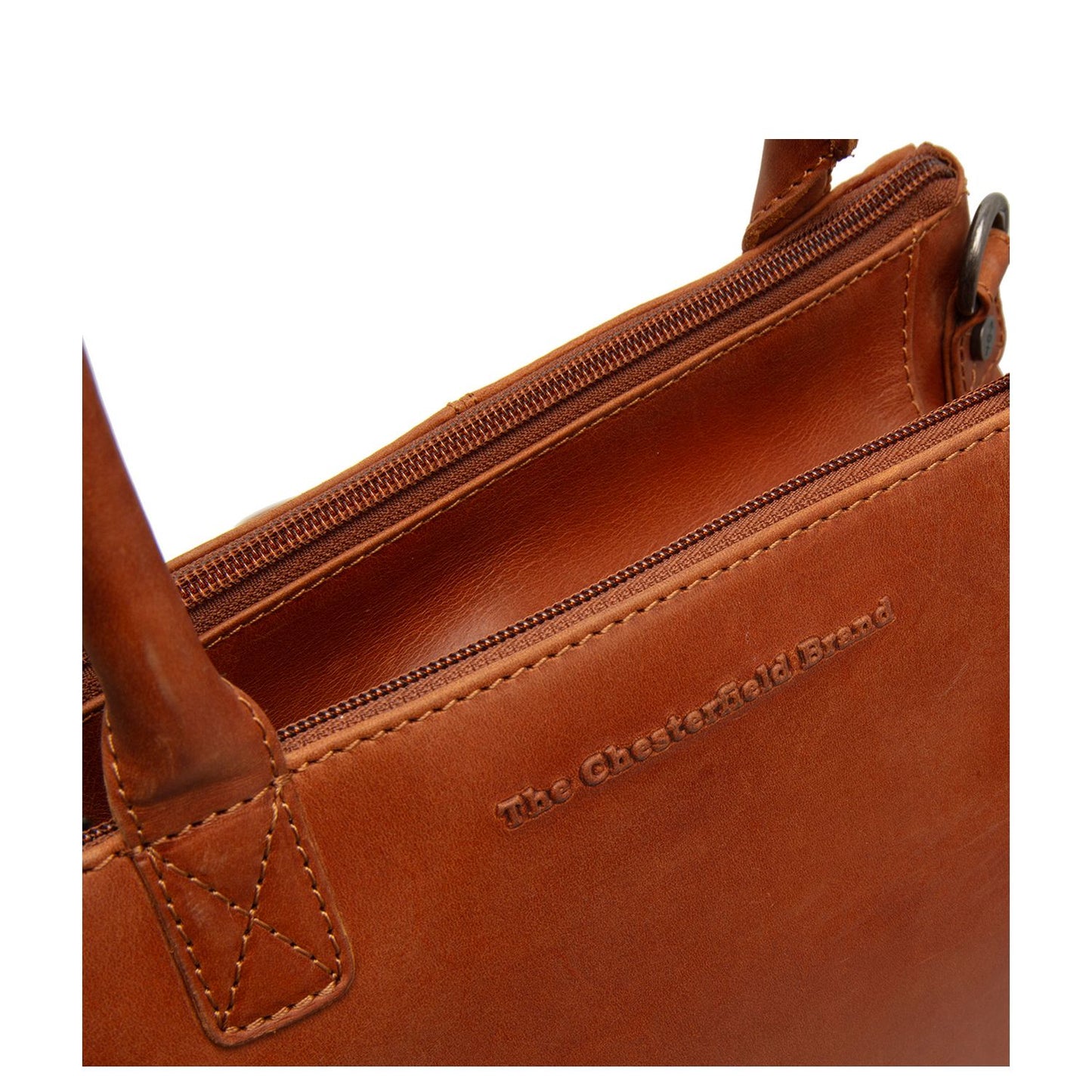 The Chesterfield Brand Solvin Schoudertas - met afneembare schouderriem - cognac