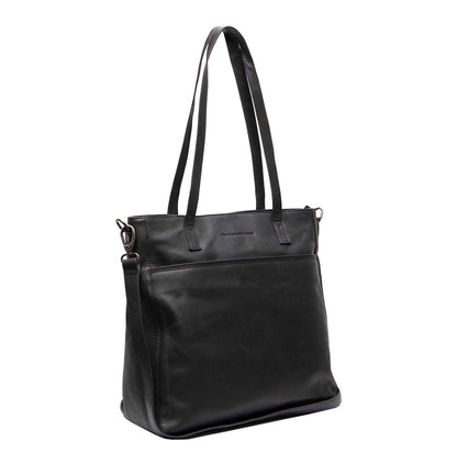 The Chesterfield Brand Mosel Shopper - met 14" laptopvak - met afneembare schouderriem - zwart