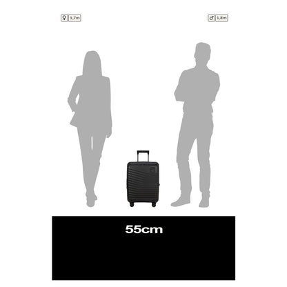 Samsonite Intuo Handbagage Spinner 55 cm - Uitbreidbaar 39/45 liter - 55x40x20/23 cm - zwart